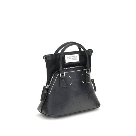 Maison Margiela Black Calf Leather Shoulder Bag