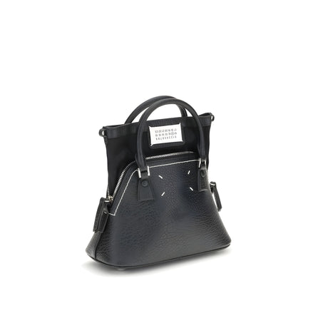 Maison Margiela Black Calf Leather Shoulder Bag