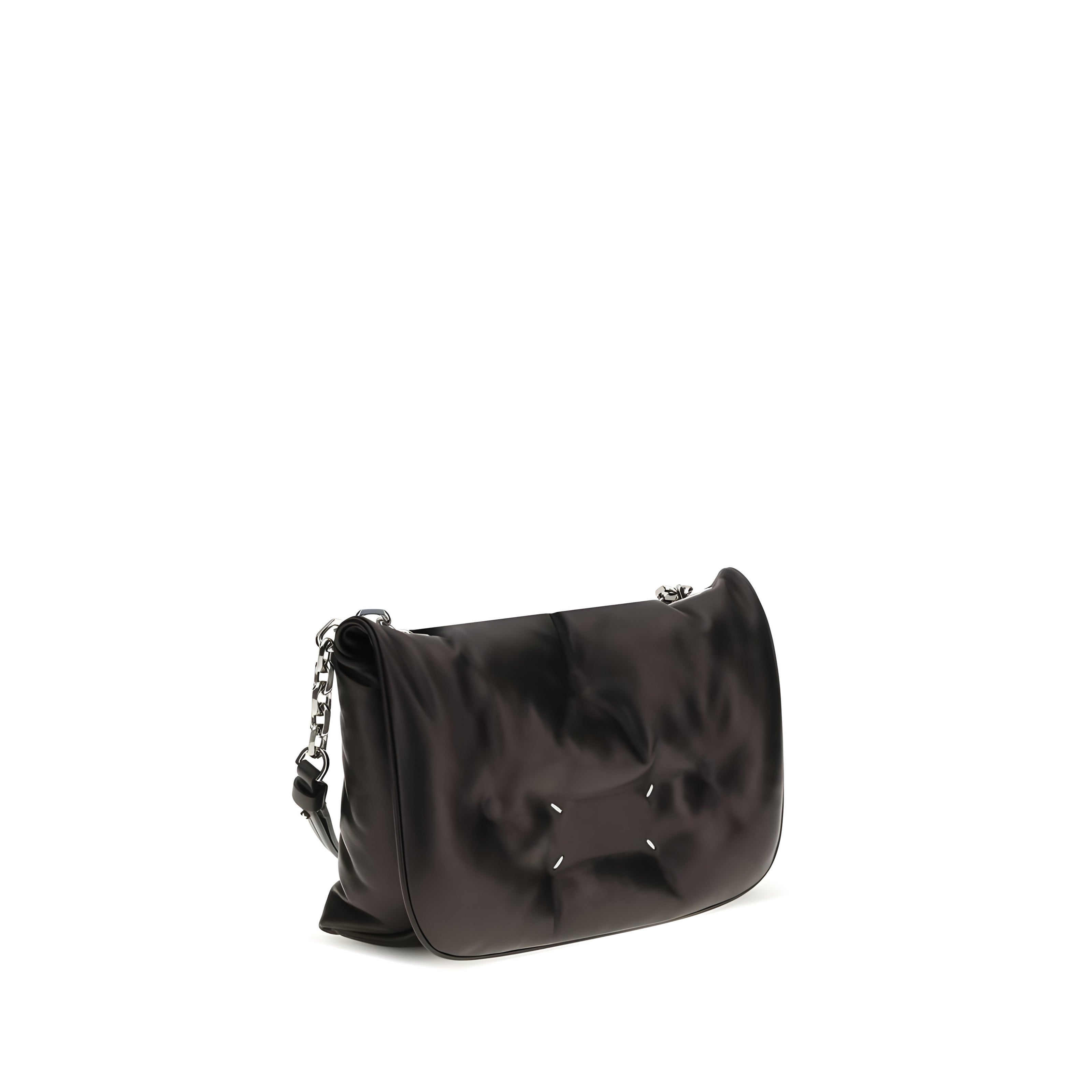 Maison Margiela Black Leather Shoulder Bag