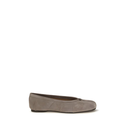 Maison Margiela Gray Calf Leather Ballet Flats