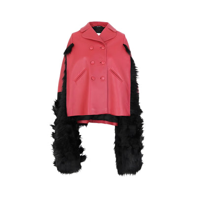 Pelerină Maison Margiela multicoloră din piele