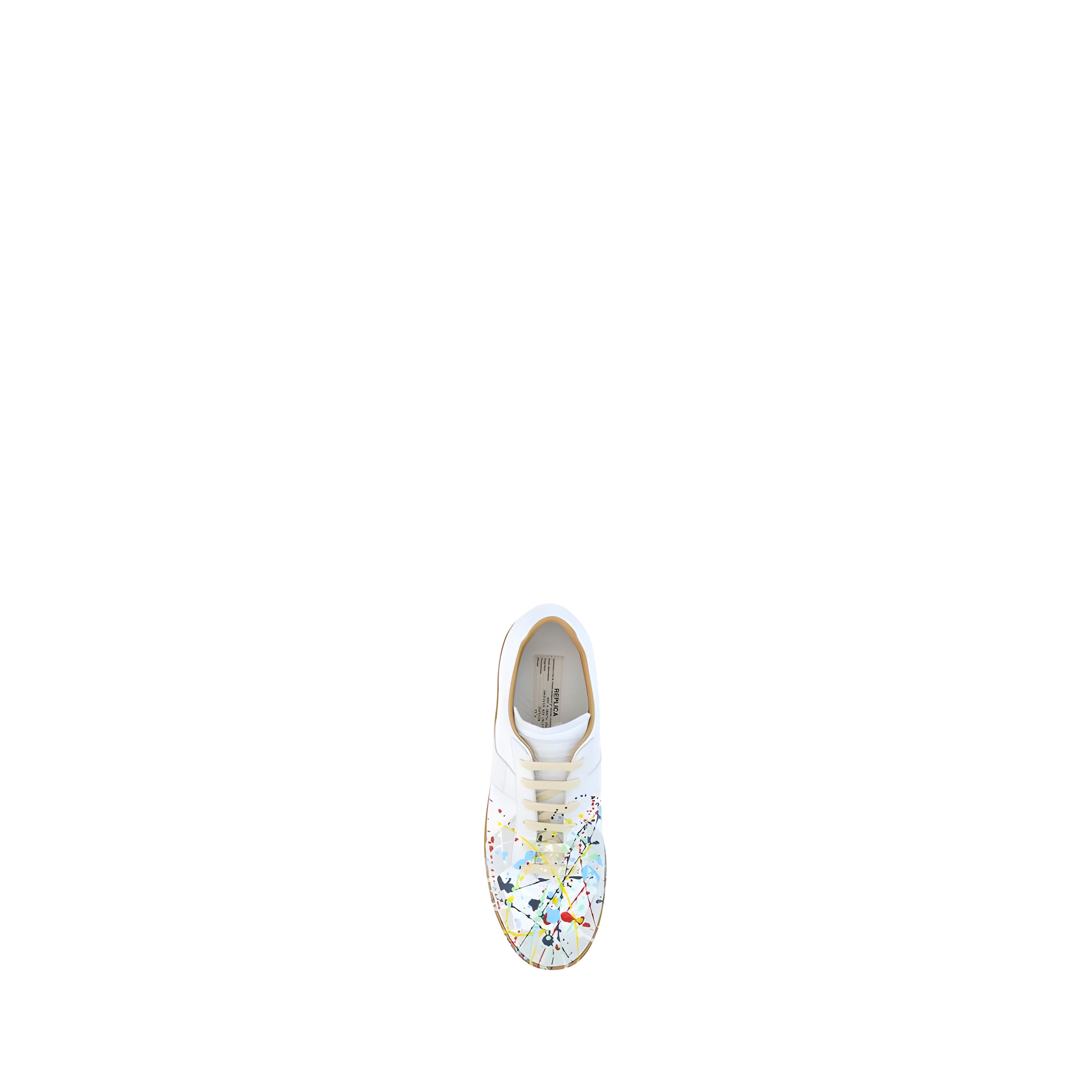 Maison Margiela White Leather Low Top Sneakers