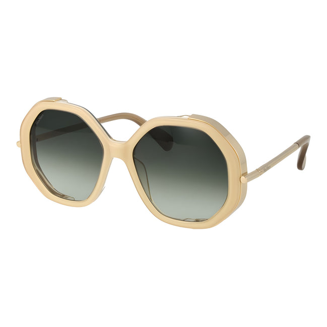 Ochelari de soare Max Mara bej din acetat