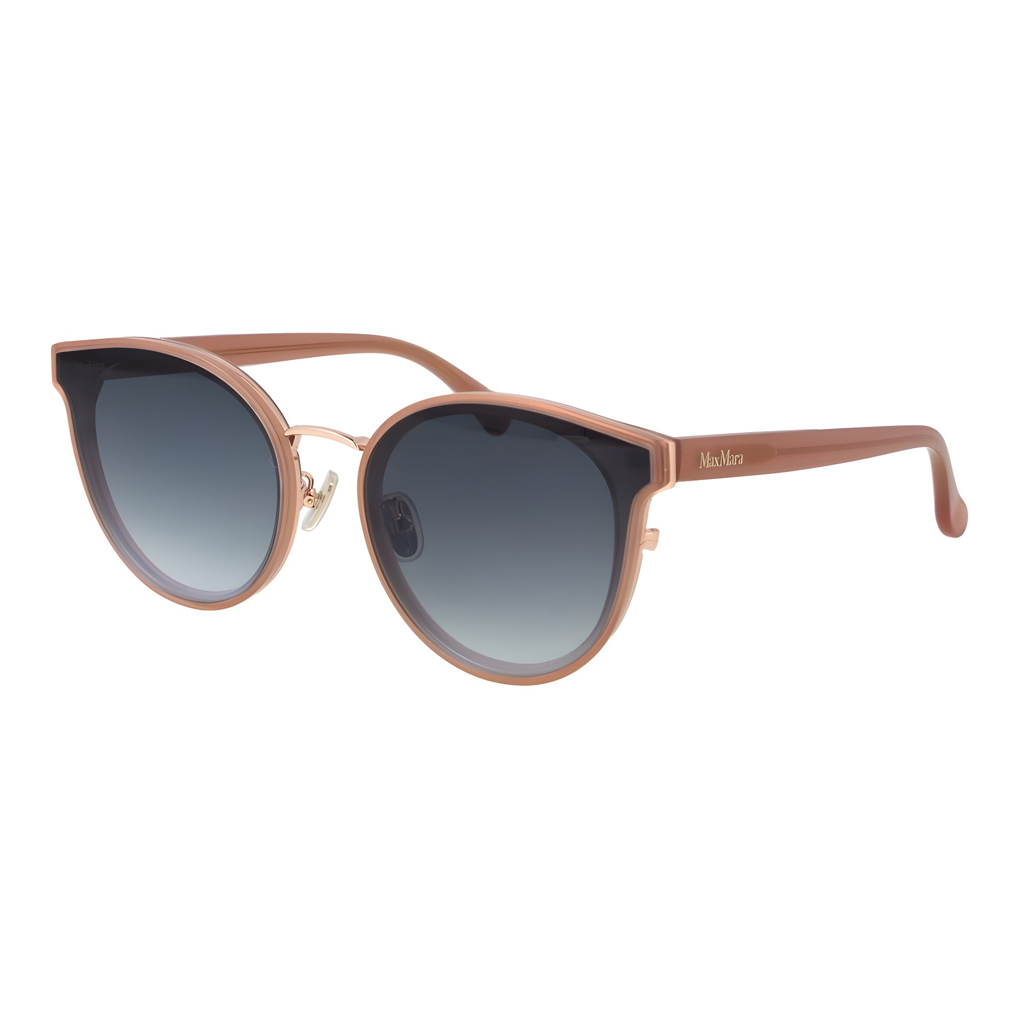 Ochelari de soare Max Mara bej din acetat cat eye
