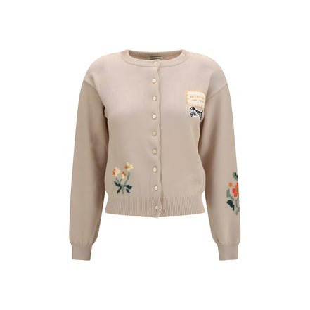 Cardigan Max Mara bej din bumbac