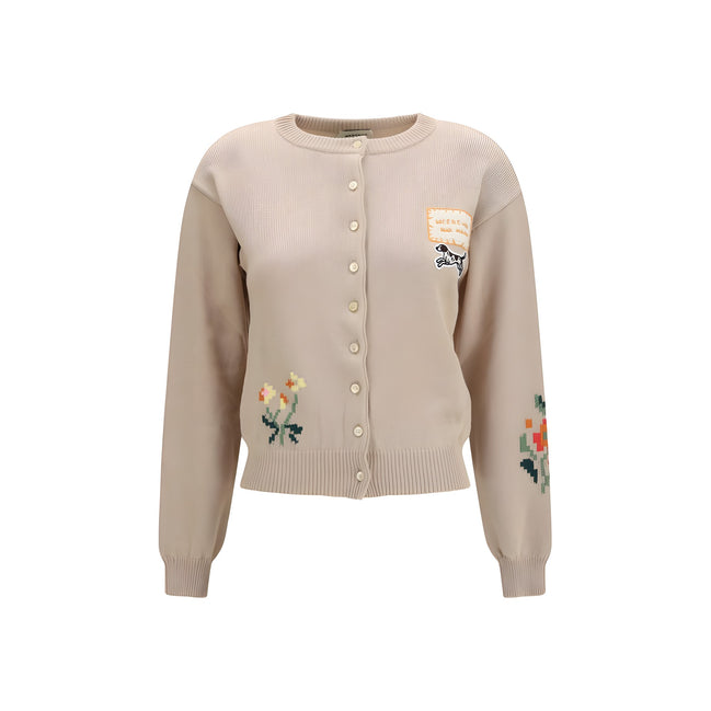 Cardigan Max Mara bej din bumbac