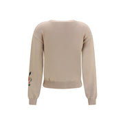 Cardigan Max Mara bej din bumbac