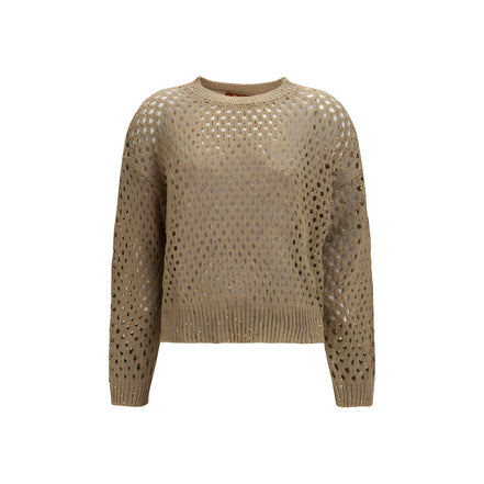 Max Mara Beige Cotton Sweatshirt