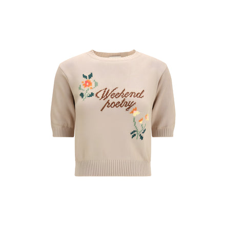 Max Mara Beige Cotton Sweatshirt