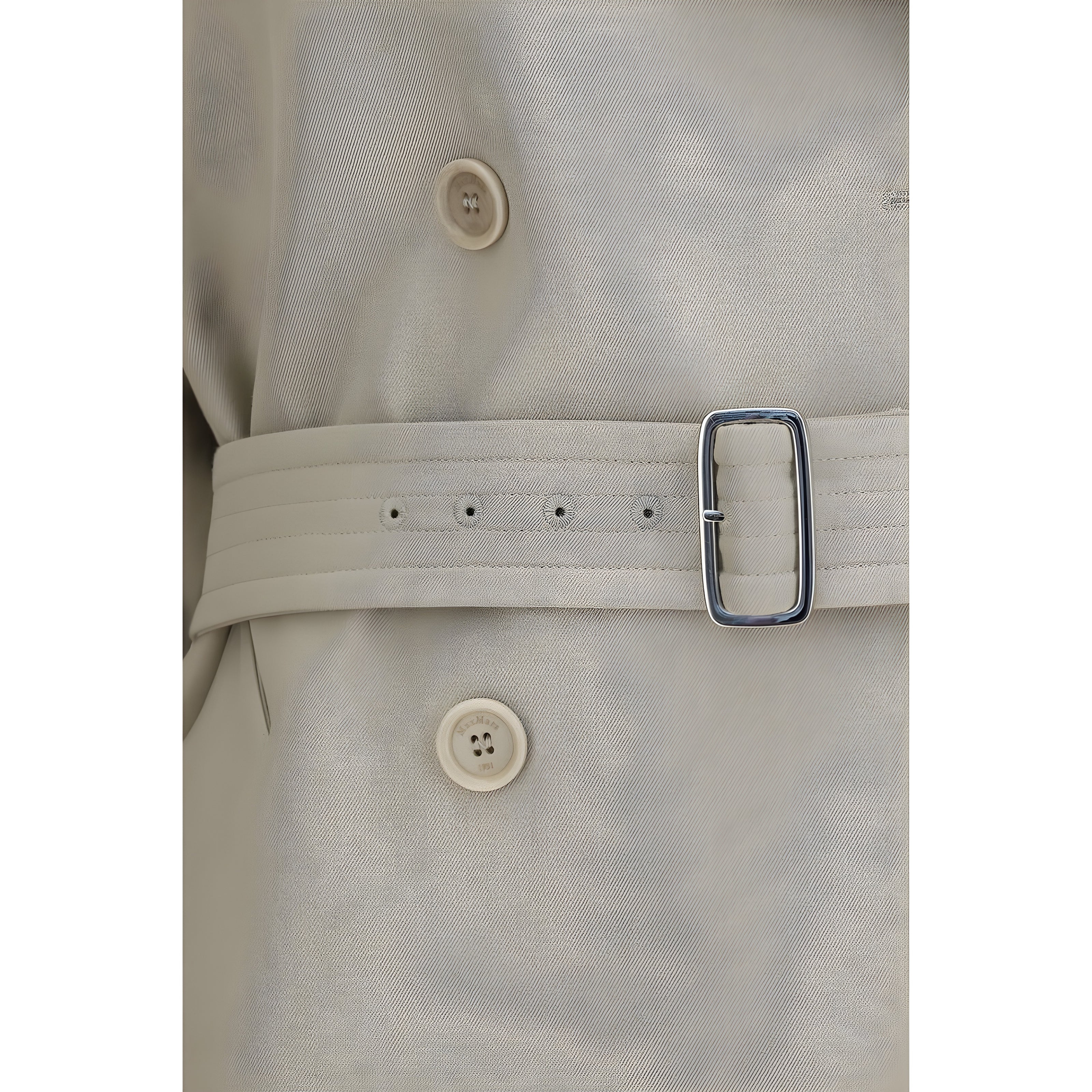 Max Mara Beige Cotton Trench Coat