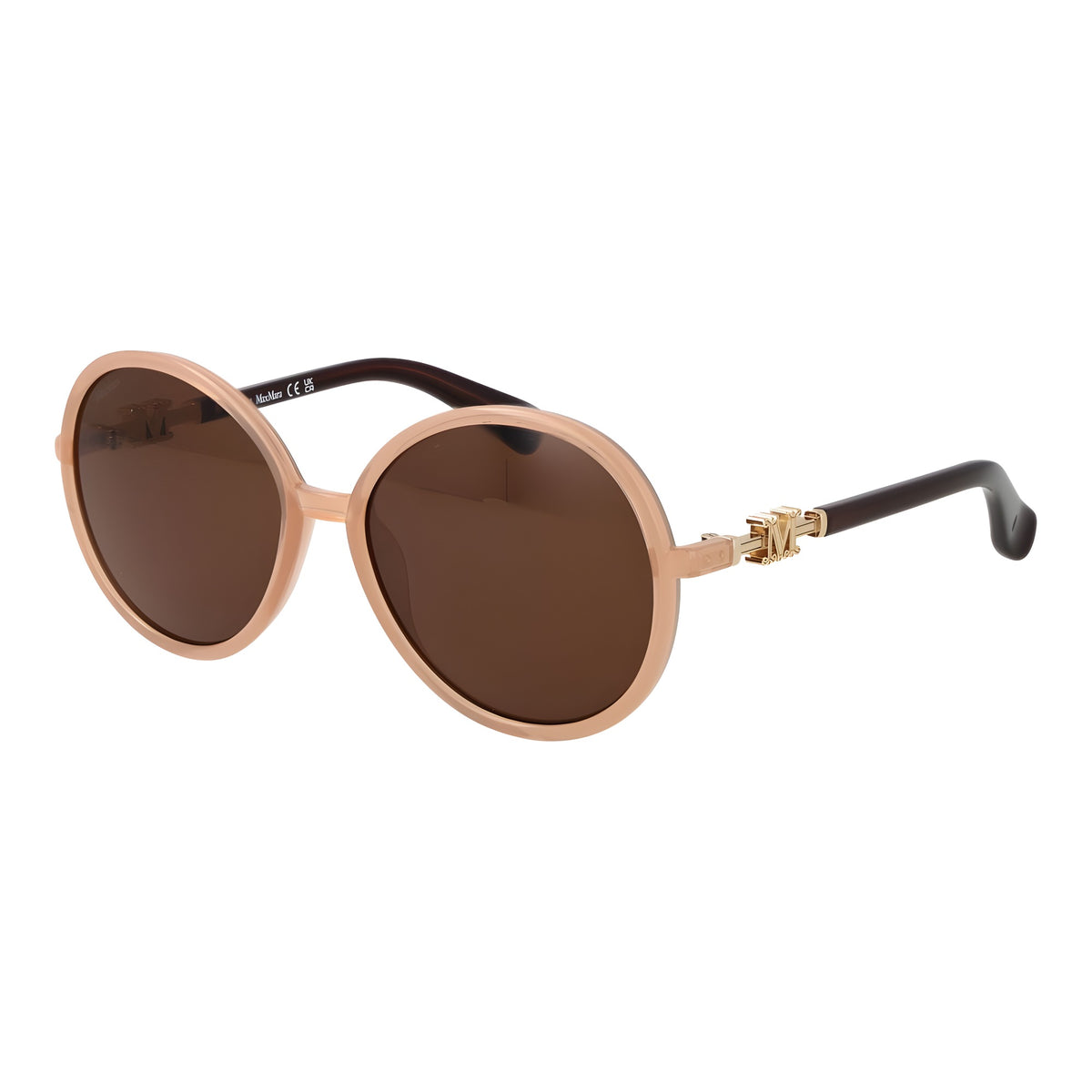 Max Mara Ochelari de Soare Bej din Plastic