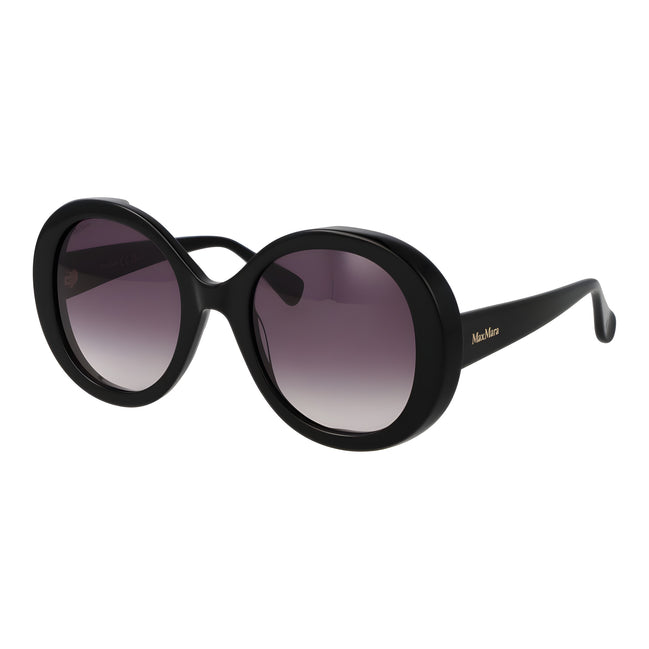 Ochelari de soare Max Mara negri din acetat rotunzi