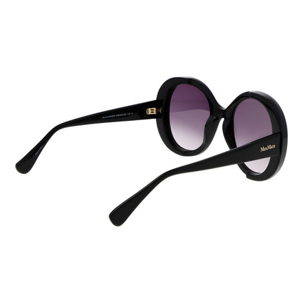 Ochelari de soare Max Mara negri din acetat rotunzi