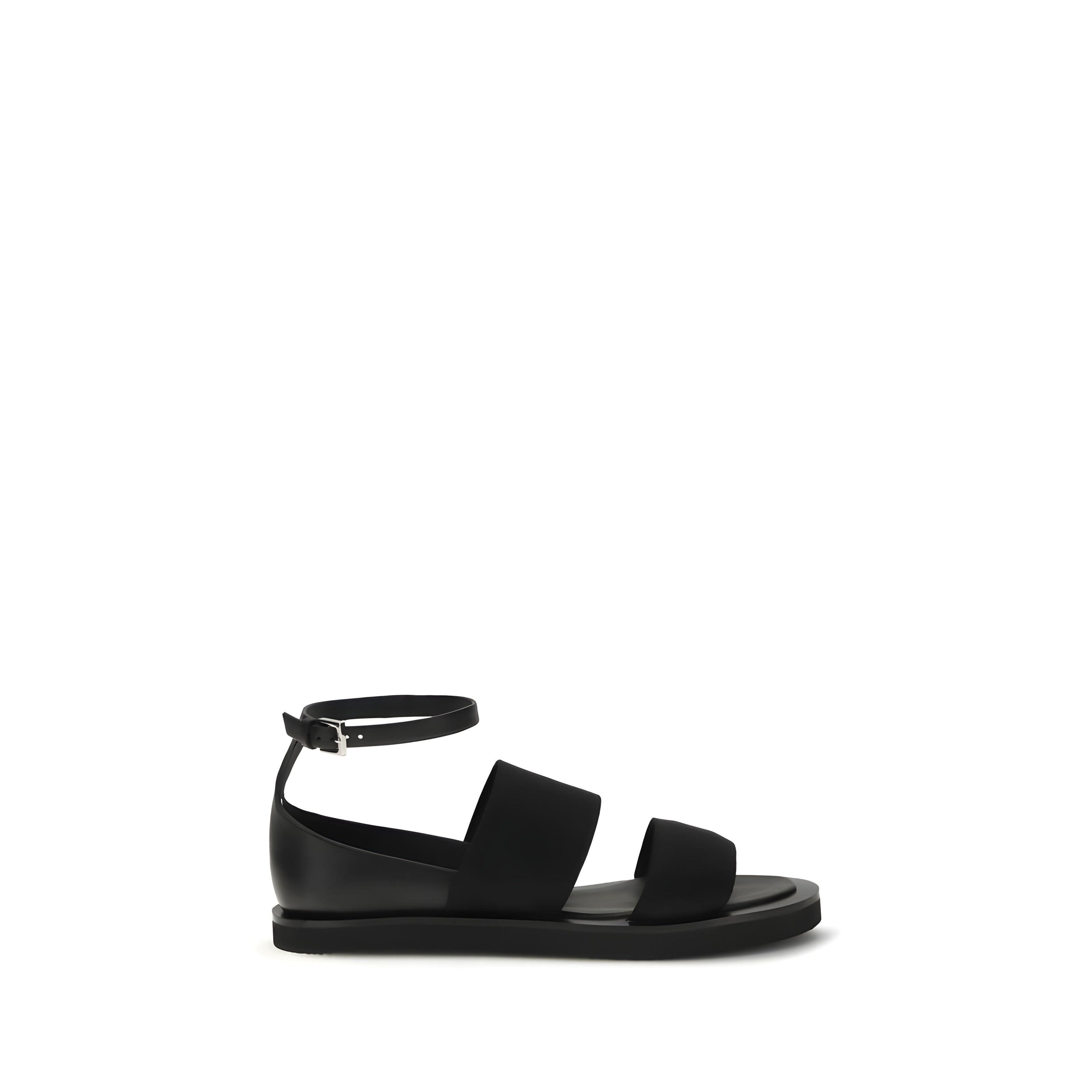 Max Mara Sandale Negre Plate