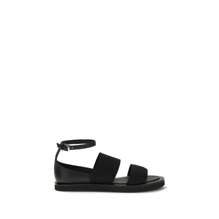 Max Mara Sandale Negre Plate