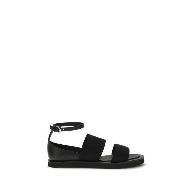 Max Mara Sandale Negre Plate