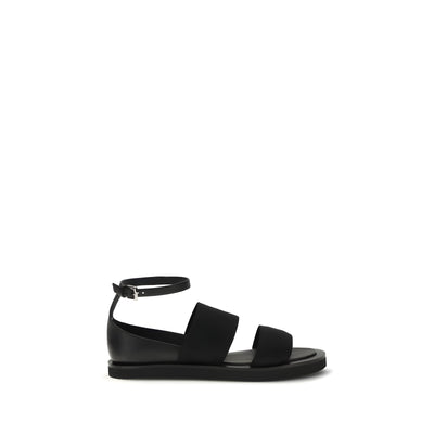 Max Mara Sandale Negre Plate