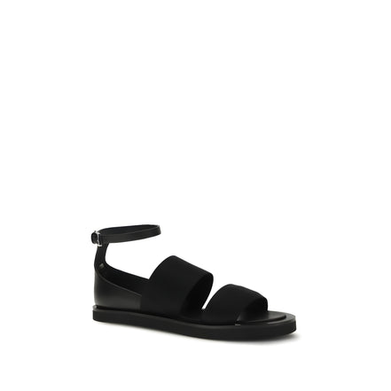 Max Mara Sandale Negre Plate