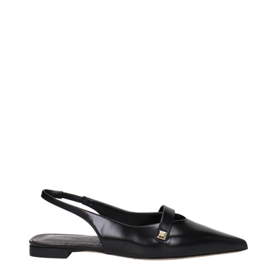 Max Mara Balerini Negri din Piele