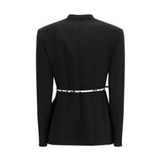 Palton Max Mara negru din triacetat
