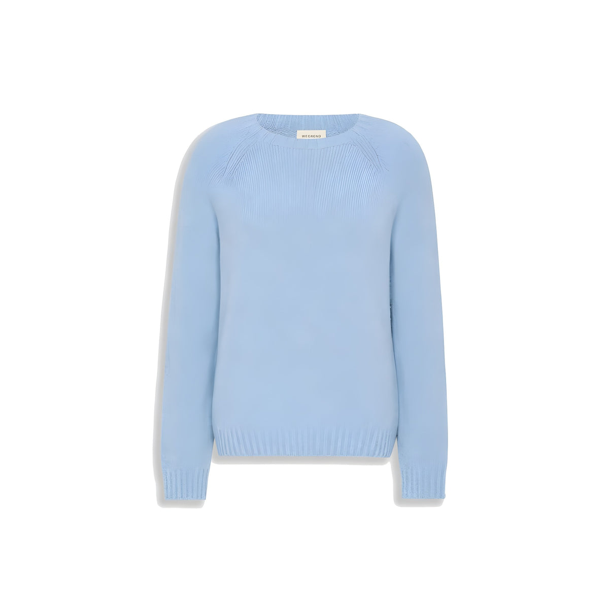 Max Mara Blue Alpaca Leather Sweatshirt