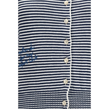 Max Mara Blue Cotton Cardigan