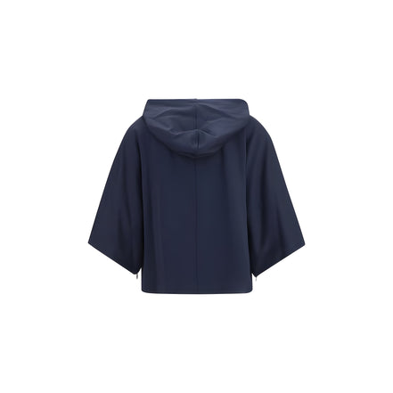 Hanorac Max Mara albastru din poliamidă
