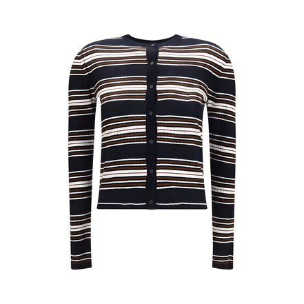 Cardigan Max Mara albastru din mătase