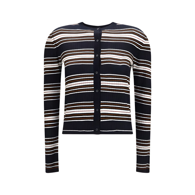 Cardigan Max Mara albastru din mătase