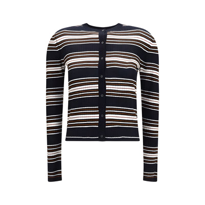 Cardigan Max Mara albastru din mătase