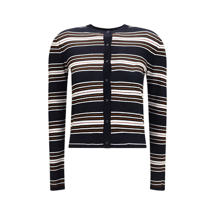 Cardigan Max Mara albastru din mătase