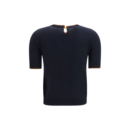 Max Mara Tricou Albastru din Mătase