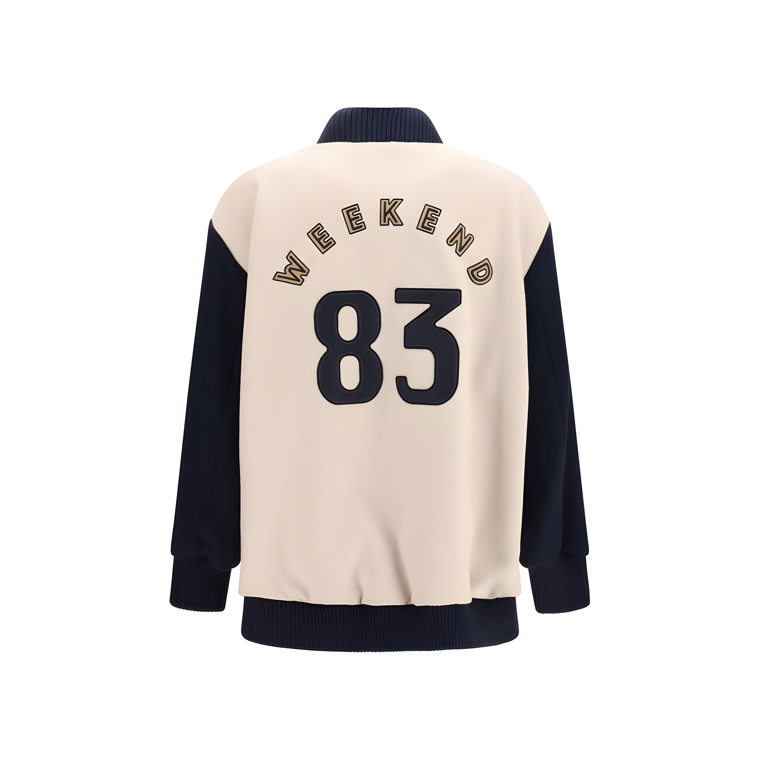 Max Mara Blue Wool Bomber Jacket