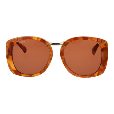 Ochelari de soare Max Mara maro din acetat