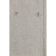 Max Mara Brown Linen Trench Coat