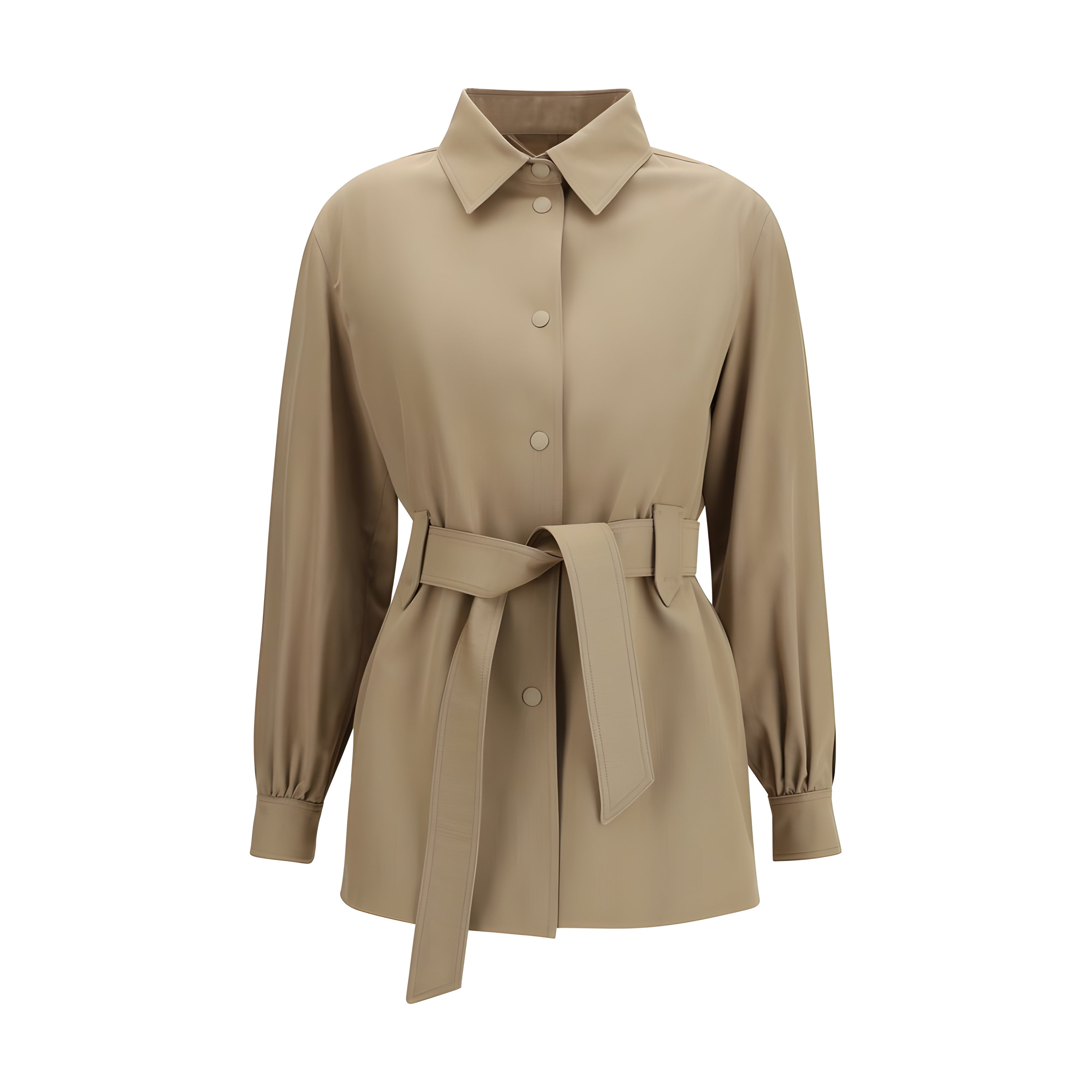 Max Mara Brown Wool Sleeveless Jacket