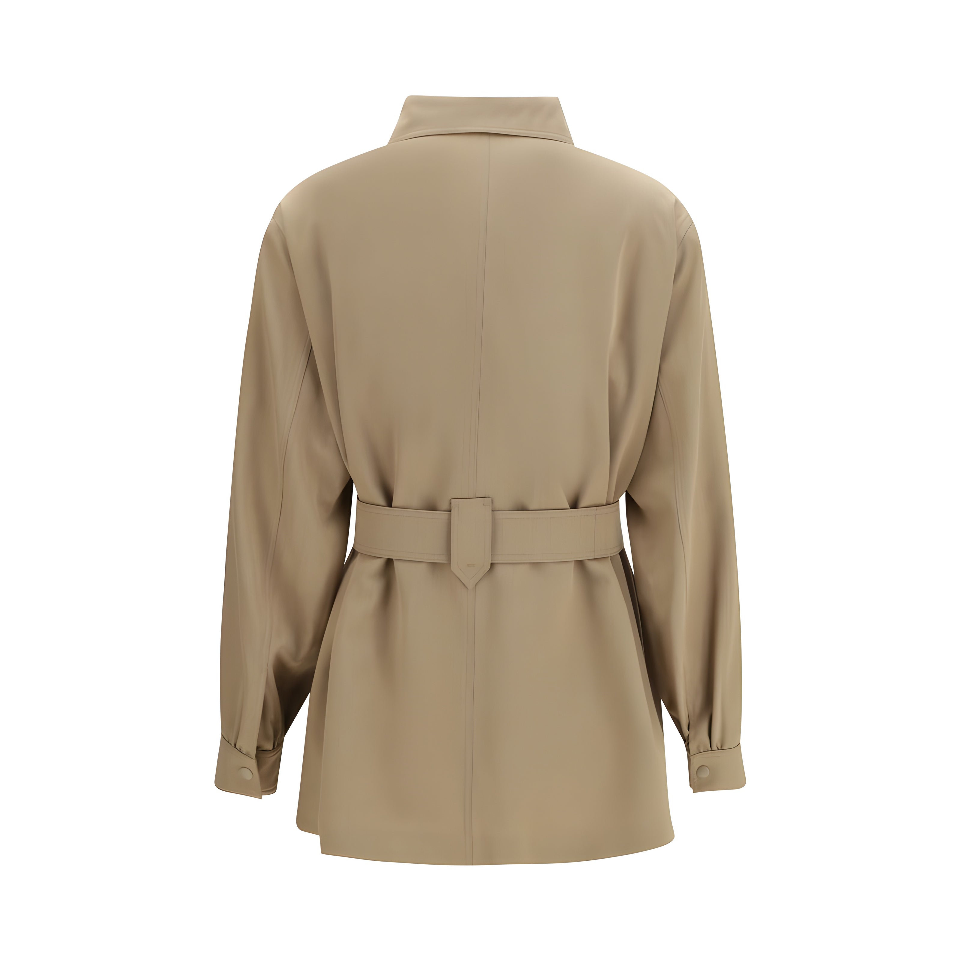 Max Mara Brown Wool Sleeveless Jacket