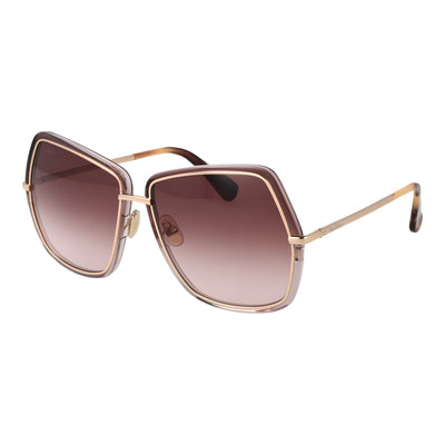 Ochelari de soare Max Mara aurii din metal