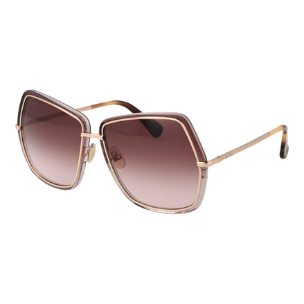 Ochelari de soare Max Mara aurii din metal