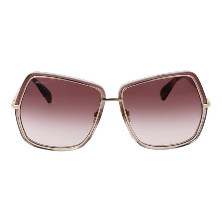 Ochelari de soare Max Mara aurii din metal