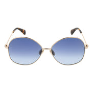 Max Mara Ochelari de Soare Aurii din Metal