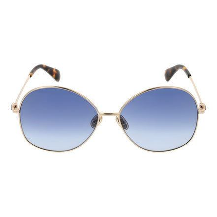 Max Mara Ochelari de Soare Aurii din Metal