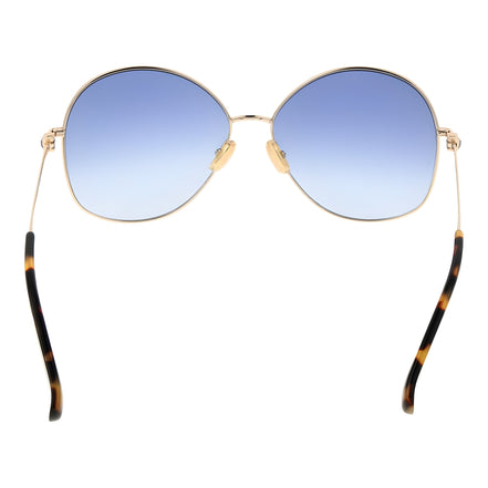 Max Mara Ochelari de Soare Aurii din Metal