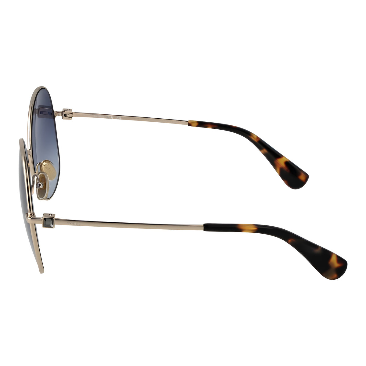 Max Mara Ochelari de Soare Aurii din Metal