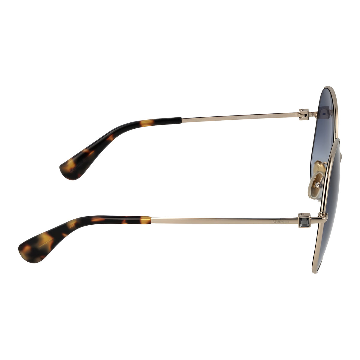 Max Mara Ochelari de Soare Aurii din Metal