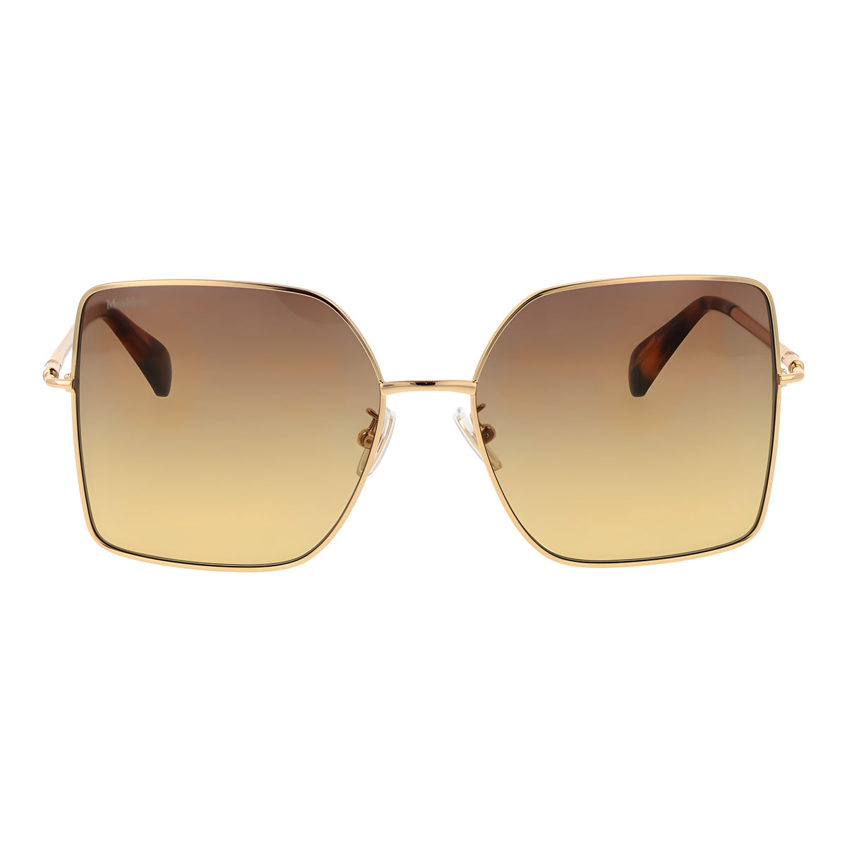 Max Mara Ochelari de Soare Aurii din Metal