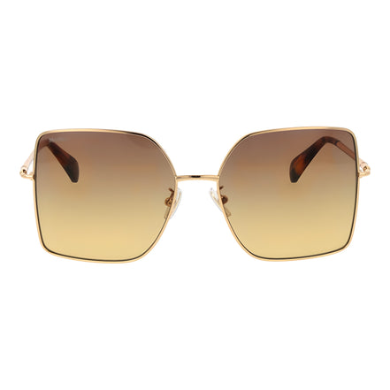 Max Mara Ochelari de Soare Aurii din Metal