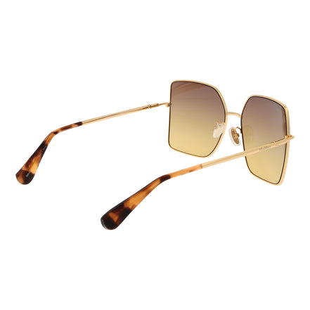 Max Mara Ochelari de Soare Aurii din Metal