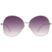 Max Mara Ochelari de Soare Aurii din Metal