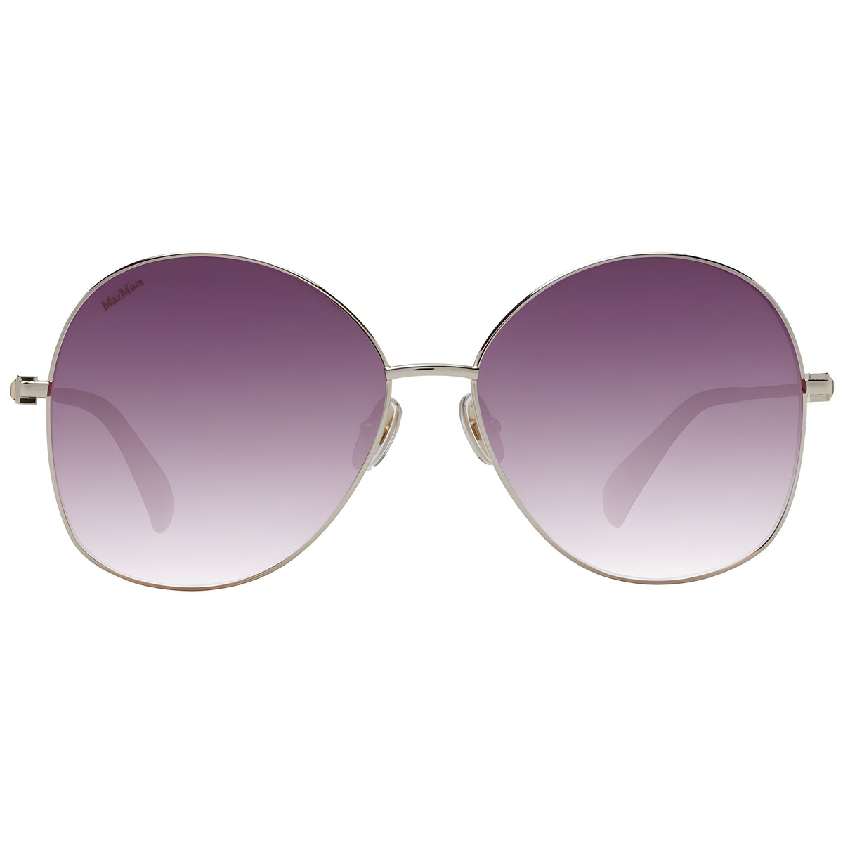 Max Mara Ochelari de Soare Aurii din Metal